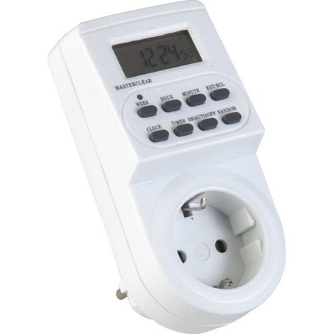 Minuterie Digitale Prise électrique Avec Programmateur Hebdomadaire Shuko