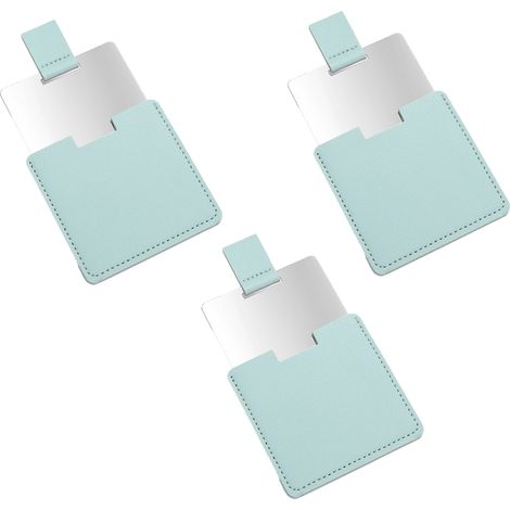 Miroir De Maquillage Pliable - Acier Inoxydable Compact - Pour Voyage Et Sac À Main - 1 Pièce (1/5)