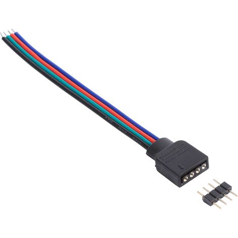 10 Stück 4-polige Stecker/Buchsen für SMD 3528 5050 LED-Streifen, Verbindungskabel (1/5)