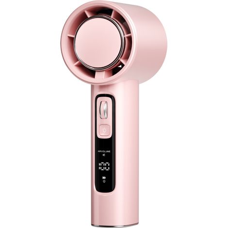 Ventilateur portable N98, mini ventilateur pliable rechargeable par USB, petit ventilateur de poche, 100 vitesses de ventilation réglables avec affichage LED (1/5)