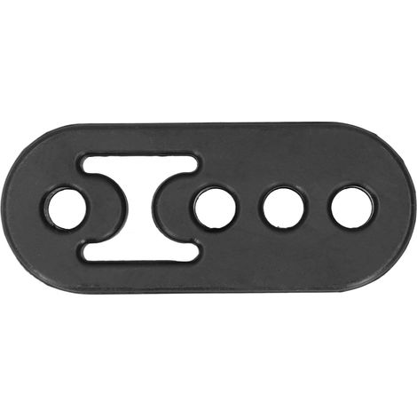 12mm Rondelle de Silencieux Pot d'Échappement 4 Trous Réglable Polyuréthane Antichocs Universel Noir (1/5)