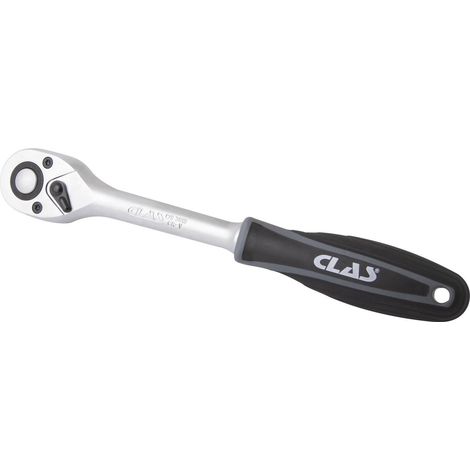 Cliquet réversible 1/2" 72 dents CrV manche bi-matière - OS 3019 - CLAS Equipements