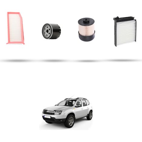 Kit tagliando 4 filtri compatibile con Dacia Duster 1.5 Dci 81kw dal 2010 (1/5)