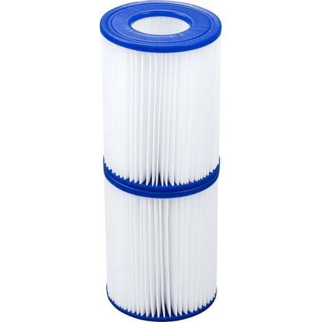 APEX Cartouche filtrante Bestway Flowclear Type II, filtre pour piscine et spa Bestway, installation facile,filtre de nettoyage lot de 2