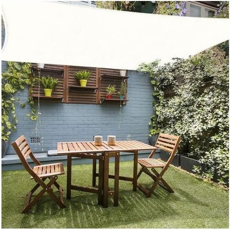 Voile d'ombrage ( HDPE, 180g/㎡) , Rectangulaire 2x3m, Toile Ombrage résistant aux 98% des Rayons UV pour Jardin Terrasse, Blanc 2x3 (1/5)