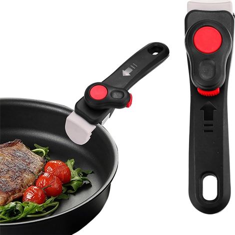 Poignée Amovible Pièce D'Électroménager de Cuisine Poignée de Casserole Amovible Noire (1/5)