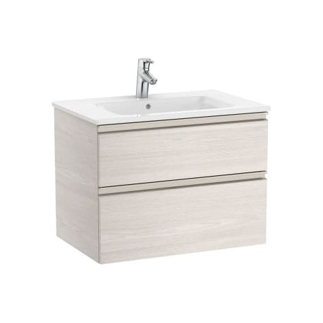 MUEBLE UNIK THE GAP 700X460 LAVABO BLANCO DOS CAJONES FRESNO NÓRDICO