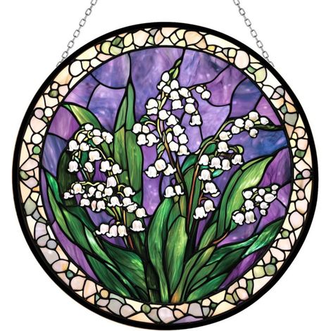Ornement suspendu vitrail 9 cm – Décoration intérieure élégante (1/3)