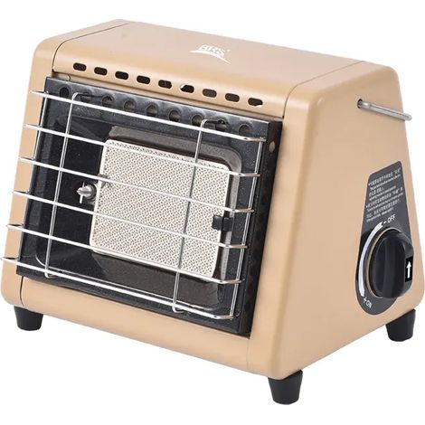 BRS-H23 1500W Chauffage d'hiver portable à gaz pour tente, équipement de camping, de randonnée et de pique-nique, réchaud à double usage, réchaud de cuisine portable (1/4)