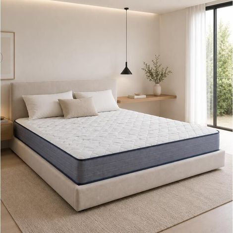 Matelas - JUANIO - Zaya - King size 180x200 - Mémoire de forme haute densité - 20 cm, soutien ferme