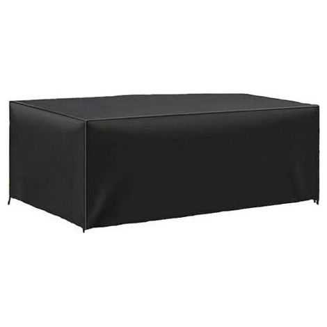Housse Table de Jardin - 180 x 110 x 70cm - Housse de Protection Bâche Résistante aux Intempéries et aux Déchirures 420D Oxford pour Mobilier Salon de Jardin (1/4)