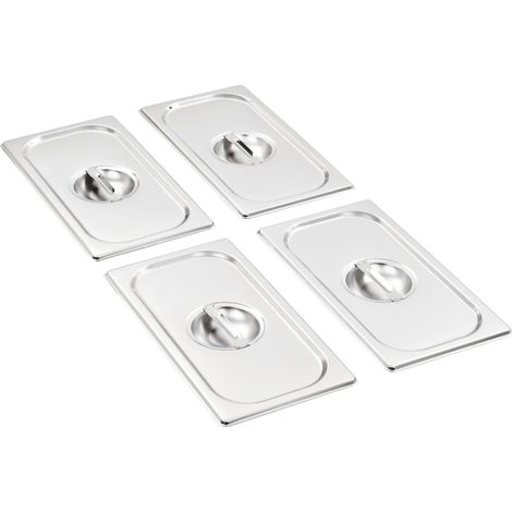 Deckel für GN 1/3 Behälter 4 Stk. Edelstahl
