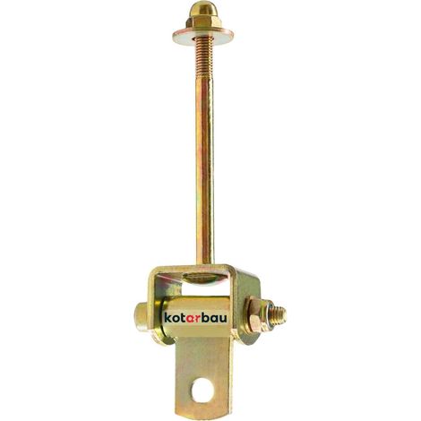 KOTARBAU® Crochet Balancoire Extérieur - Acier Galvanisé - ⌀9x215mm - Or - Accroche Balançoire - avec Roulement - pour Sac de Boxe - pour Fauteuil Suspendu