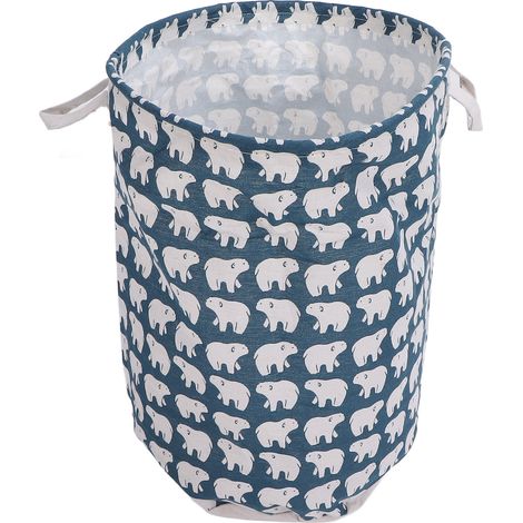 Panier à linge pliable en tissu, corbeille de rangement pour vêtements sales, organisateur de buanderie pour maison et salon de massage (1/5)