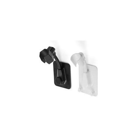 Support de Pommeau de Douche 2 pièces, Support Mural de Pommeau de Douche Universel Ajustable et Rotatif à 360 Degrés, Accroche Pommeau de Douche à Coller Non perforant Pour la Salle de Bain. (1/5)