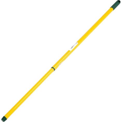 Manche télescopique 80-130 cm jaune/vert filetage allemand