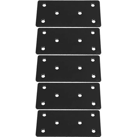 Lot de 5 connecteurs d'angle pour meubles, quincaillerie pour pieds de meubles et de tables, équerres d'angle métalliques pour kit de réparation de tiroirs et équerres d'angle pour pieds de chaises (1/4)