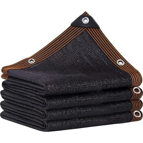 Telo di copertura per piante, rete ombreggiante, per esterni, bordo nero a 8 pin, 5x8 m (1/2)