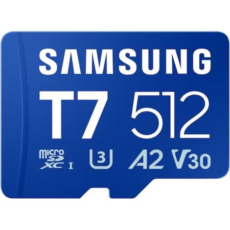 Tarjeta de Memoria Samsung P7 512GB microSD XC/ Clase 10/ 170MBs