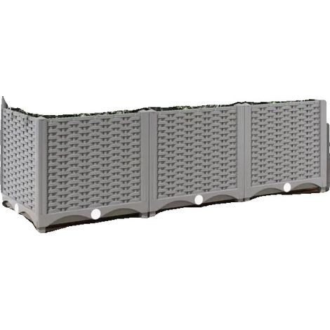 Pflanzbehälter, langlebiges Design, einfache Pflege, Grau (1/2)