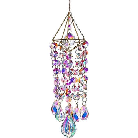 Attrape-soleil en cristal, carillon suspendu de style jardin (comme illustré) (1/5)