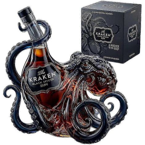 Verre à whisky/vin en forme de pieuvre sculptée en 3D - 350 ml - 1 pièce (1/3)