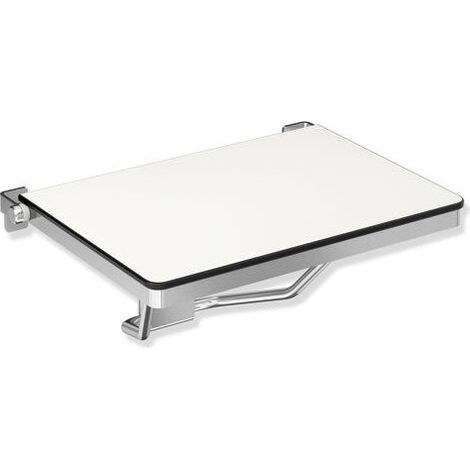 HEWI 900.51.210XA Siège rabattable pour WC, droit-angulaire (USA) Système 900 (1/3)