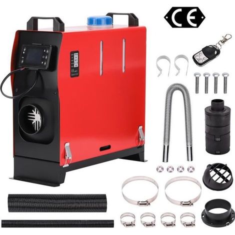 Chauffage diesel 8KW 12V All-in-1 – Réchauffeur voiture/camping-car LCD + télécommande, réservoir 5L