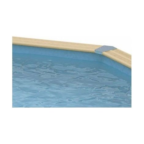 Liner de remplacement piscine bois Ubbink 3 épaisseurs - 3 coloris - multiples dimensions Liner 75/100ème Bleu Bleu