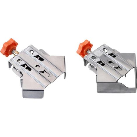 2 Pièces Pince à Angle Droit de 90 Degrés Pince D'Angle Positionnement Pinces à Angle Droit Support de Panneau pour Outil de Charpentier à Bois (1/5)