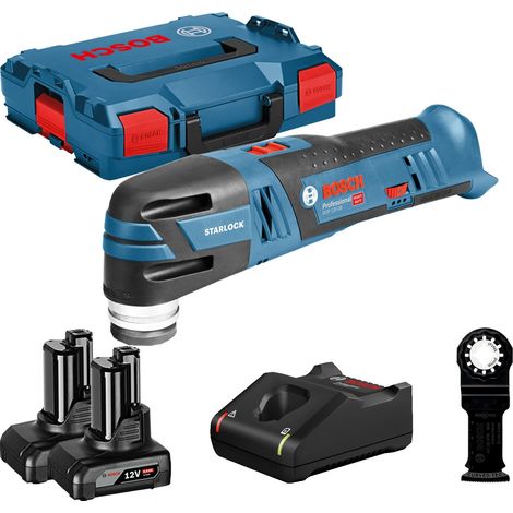 Bosch  Akku-Multi-Cutter  GOP 12V-28  / 2x  4,0 Ah  Akku +  Ladegerät in  L-Boxx