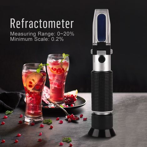 Professionelles Brix-Refraktometer mit einer Genauigkeit von 0-20% – Zuckermessgerät für Honig, Bier und Fruchtsäfte (1/5)