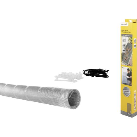 Sauberer Lichtschacht Edelstahl 50 x 125 cm Insektenschutz für Lichtschacht Lichtschächte