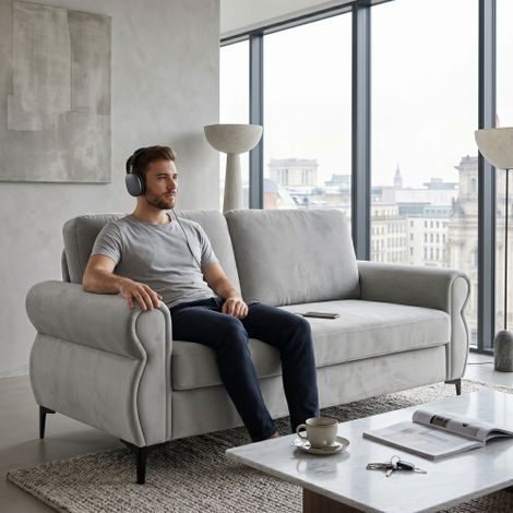 FX-P21EU-LG (SOFA 5180-37)-Alltagstaugliches Sofa für europäische Wohnräume – komfortabel, robust & platzoptimiert