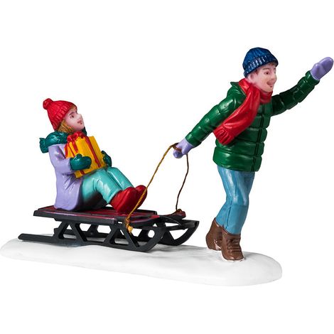 Personaggi per villaggio di Natale "Visita alla vigilia di Natale" in Resina (1/2)