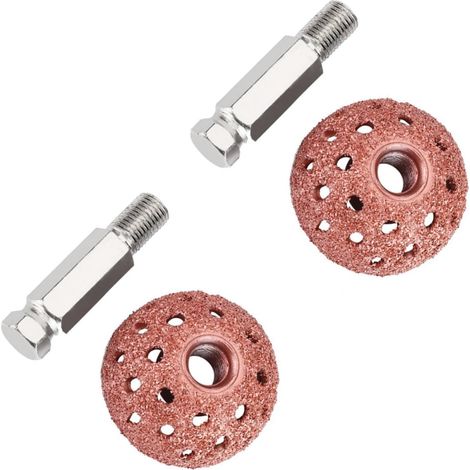 2 Pièces Roue de Polissage de Pneu de 38 Mm, Tête de Meulage à Grossier en Alliage de Tungstène 70 pour la Réparation de Pneus, avec Tige de Liaison pour Outils Pneumatiques (1/5)