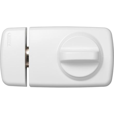 Verrou de porte complémentaire bouton rotatif Blanc - Abus 532702 7010 W (1/3)