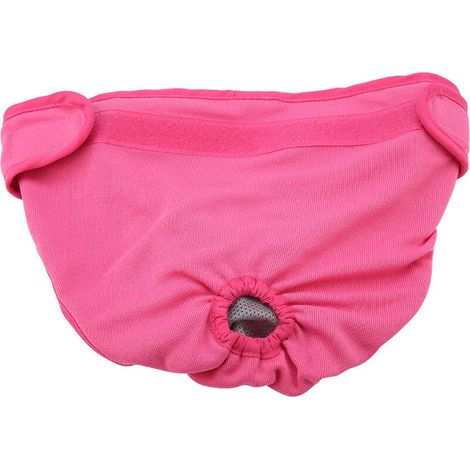 Polyester dog pants, puppy underwear, feminine physiological pants, pet hygiene diaper (pink XS)