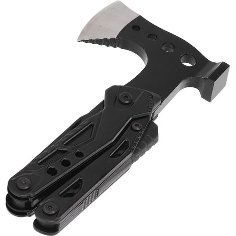 Zusammenklappbares Multifunktionswerkzeug im Taschenformat mit Axt, Hammer, Messer, Zange und Edelstahlwerkzeugen für Outdoor-Camping (1/5)
