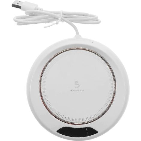 Tassenwärmer fürs Büro, empfindlicher Tassenwärmer, Haushaltsbecherwärmer, Büroaccessoire – gut-11.5X11.5X2CM-White