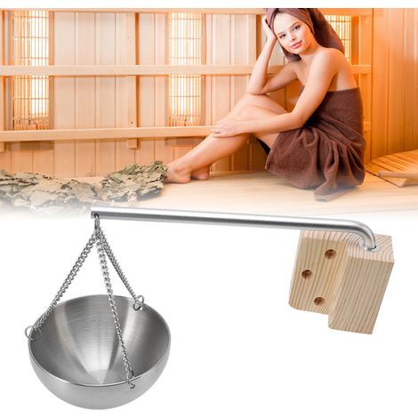 Bol en Acier Inoxydable pour Huiles Essentielles Utilisation Spa Sauna Accessoire de Petite Taille-AUTRES (1/5)