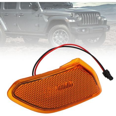 LED marker light for Jeep Wrangler 2018-2021, right side, part number 68302120AB, truck and SUV lighting. (1/5)
