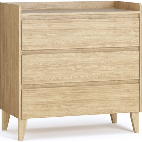 Kommode mit 3 Schubladen Vox Muve Holz