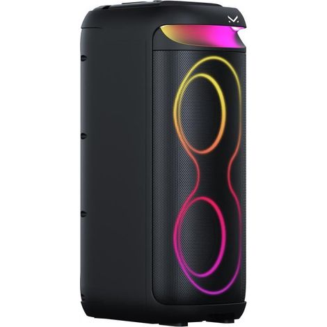 Altoparlante Party Bluetooth Majestic Fire T38 da 480W con Luci LED, TWS e Design Nero per Feste e Animazioni