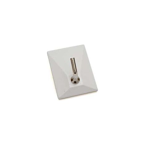 GANCI ADESIVI IN PLASTICA BIANCHI 1 POSTO- - mm.30x40h. - 100 pezzi
