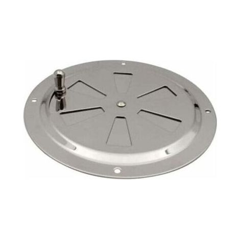 Ventilations rondes en acier inoxydable Grille de ventilation Reglable Rond évent d'Aération Grille évent à persiennes en acier inoxydable pour Fumeur,Camping-Car,Maison,Yachts Diamètre 125mm,1 pièce (1/5)