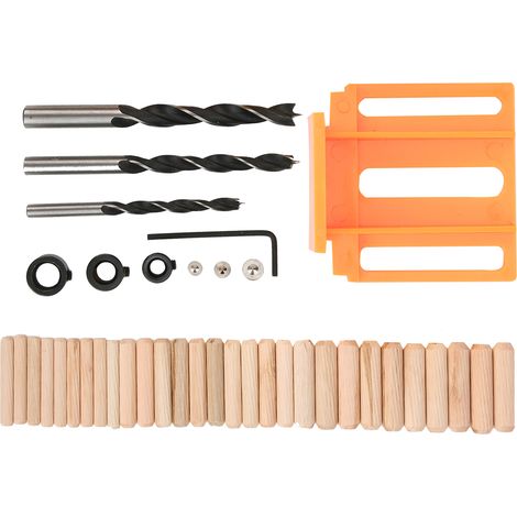 Gabarit de perçage droit en 41 pièces, gabarit de perçage, gabarit de poinçonnage (orange) (1/4)
