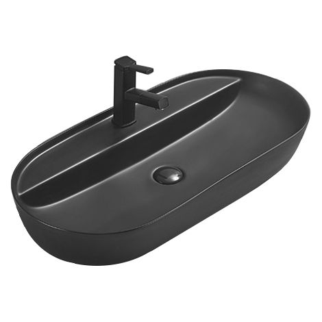 Mexen Adel Aufsatzwaschbecken 80 x 40 cm, Schwarz matt - 22168085 (1/2)