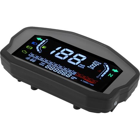 Motorrad-Tachometer, Tankanzeige, LCD-Instrument mit LED-Beleuchtung für 1/2/4-Zylinder-Motoren (1/5)