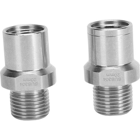 Adaptateur d'extension de pédale de vélo (2 pièces) en alliage d'aluminium, convertisseur 9/16 pouce vers 1/2 pouce pour manivelles de vélo (1/5)